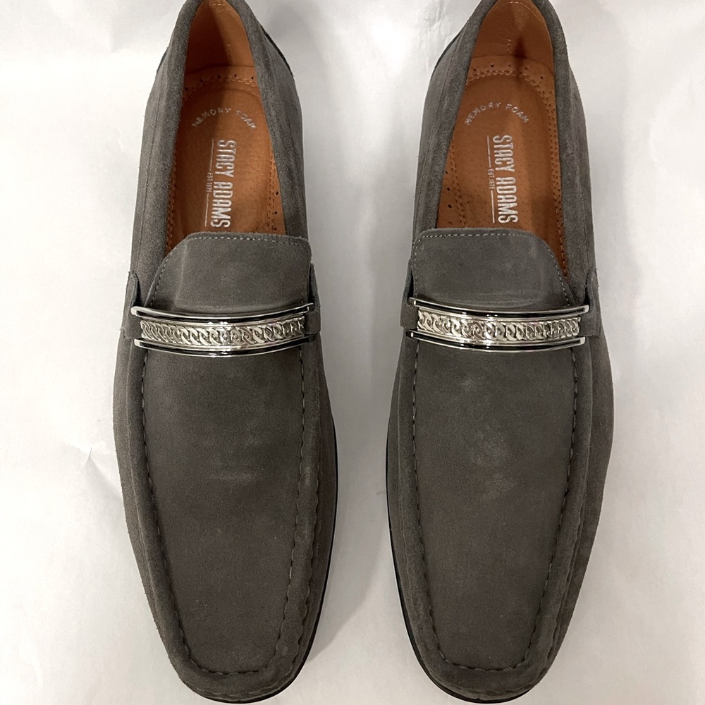 Stacy Adams Mens Dress shoes Dark Grey Size 9